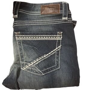 BKE Womens Straight Leg “Addison” Jeans in Dark Indigo Size 31R